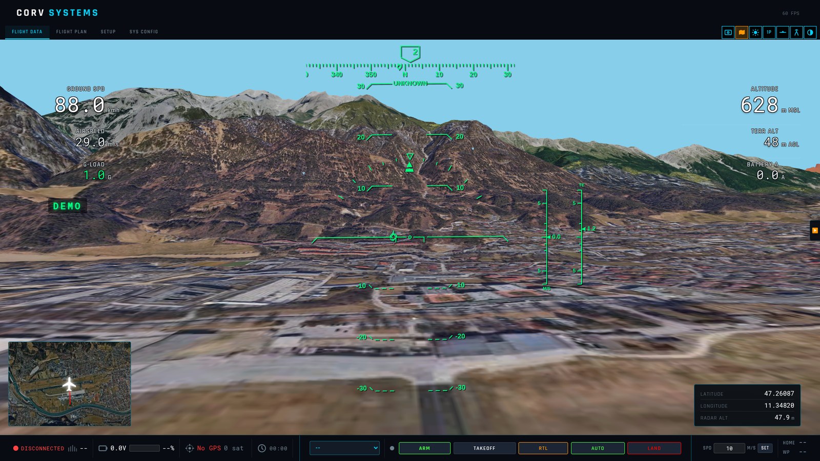 Flight screen