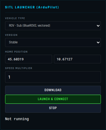 SITL launcher