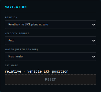 NAVIGATION panel